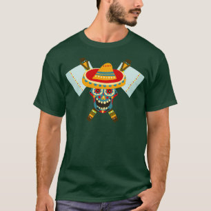 Camiseta Tribal Skull Dual Ax 7
