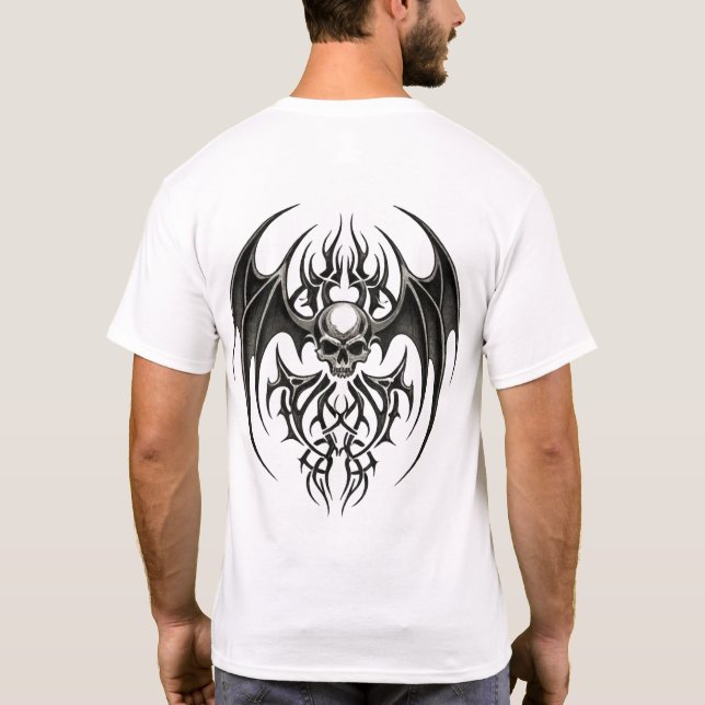 Camiseta Tribal Skull Emblem (Reverso)