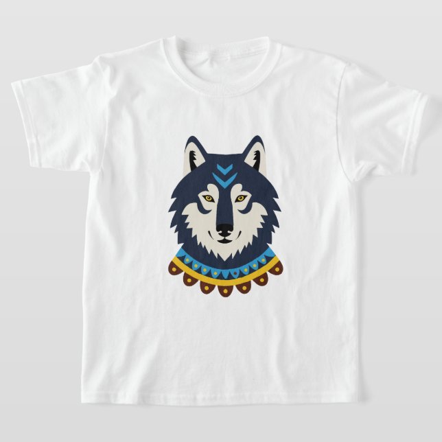 Camiseta Tribal style wolf head (Distribución)