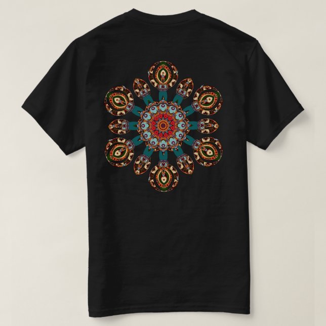 Camiseta Tribalix Mandala Shirt (Reverso del diseño)