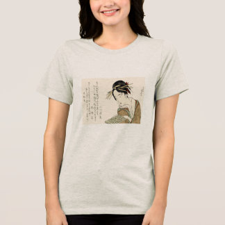 CAMISETA TRIBLENDA 浮世絵・女性 己未美人合之内 浄瑠璃本