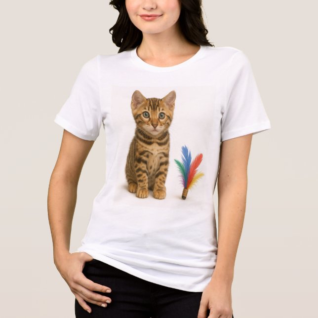 Camiseta Triblenda 100% de posibilidades de caos - estilo gatito beng (Anverso)