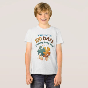 Camiseta Triblenda 100 días de construcción de mentes fuertes: pieza 