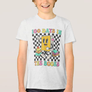 Camiseta Triblenda 100 días en los libros leyendo docente 100 días