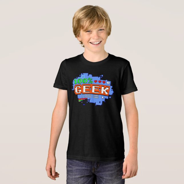 Camiseta Triblenda 100% Geek (Anverso Completo)