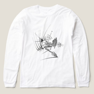 Camiseta Triblenda 105 Arte Tribal Abstracto Blanco y Negro Tatuaje