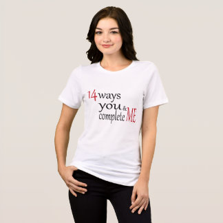 CAMISETA TRIBLENDA 14 MANERAS EN QUE ME COMPLETAS