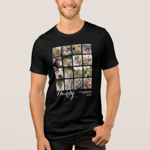 Camiseta Triblenda 16 Colaje de Fotos Regalo para Papá