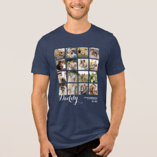Camiseta Triblenda 16 Colaje de Fotos Regalo para Papá