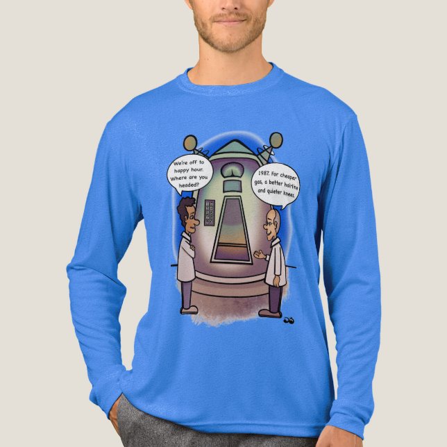 Camiseta Triblenda 1987 Regresando en el tiempo a la larga manga de l (Anverso)