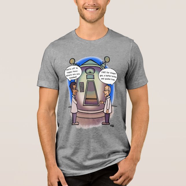 Camiseta Triblenda 1987 Volver en el tiempo masculino (Anverso)