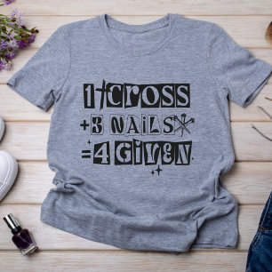 Camiseta Triblenda 1 Cross 3 uñas Perdonadas Pascua trendy negro