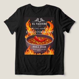 Camiseta Triblenda 2025 Chili Cook Off Tee Shirt Womens