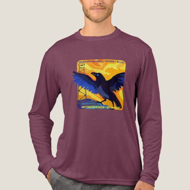 Camiseta Triblenda 2025 Raven Rocks Run and 100k Challenge Shirt  (Anverso)