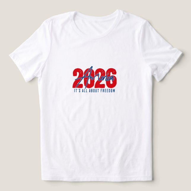 Camiseta Triblenda 2026 America – It’s All About Freedom for family  (Diseño delantero )