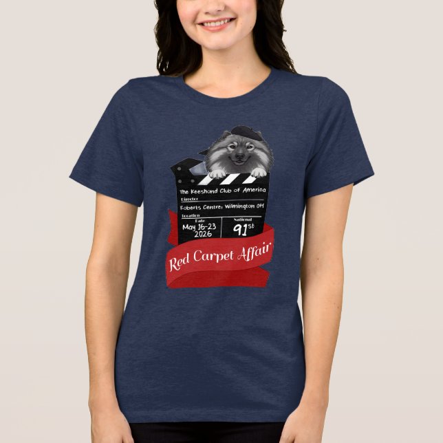 Camiseta Triblenda 2026 Keeshond National Women's T-Shirt (Anverso)