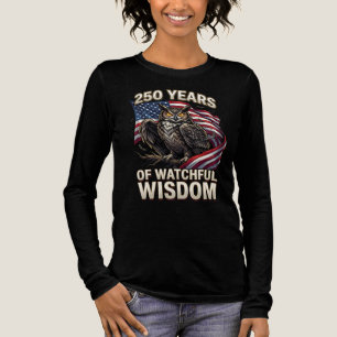 Camiseta Triblenda 250 Años de Arte de Búho de Sabiduría Vigilante