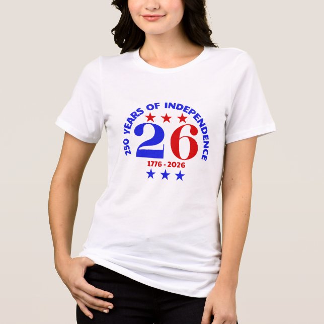 CAMISETA TRIBLENDA 250 AÑOS DE INDEPENDENCIA (Anverso)