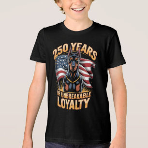 Camiseta Triblenda 250 Años de Lealtad Inquebrantable Doberman