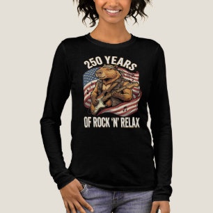 Camiseta Triblenda 250 Años de Rock 'N' Relax Capybara Rockstar