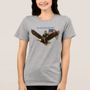 Camiseta Triblenda 250 Años Tío Sam, Águila Calva y Bandera Americana