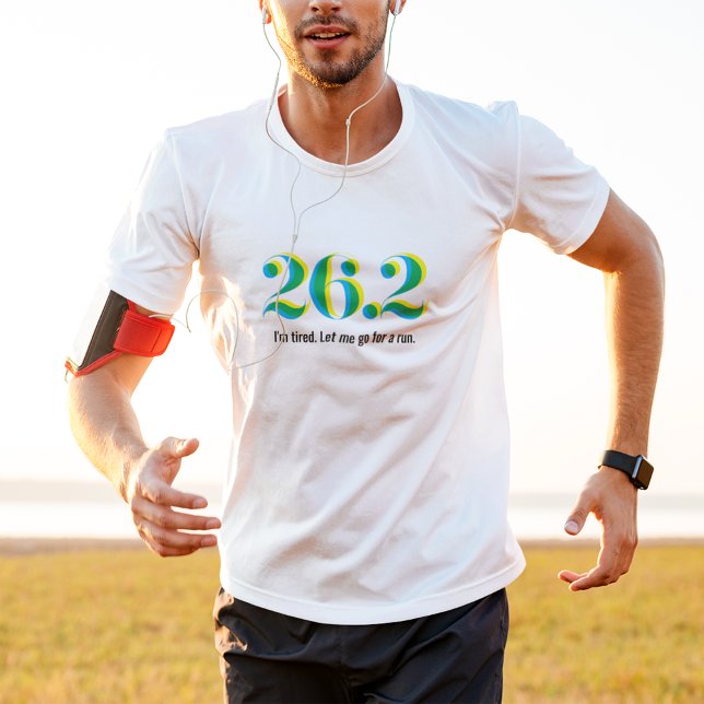 Camiseta Triblenda 26.2 Maratón en negritas masculinas (Subido por el creador)
