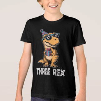Camiseta Triblenda 3 Rex Dinosaur 3.ᵉʳ Chica de cumpleaños 3 Rex