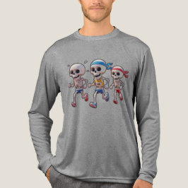 Camiseta Triblenda “3D Cartoon Skeleton Race • Funny Running Skeleton