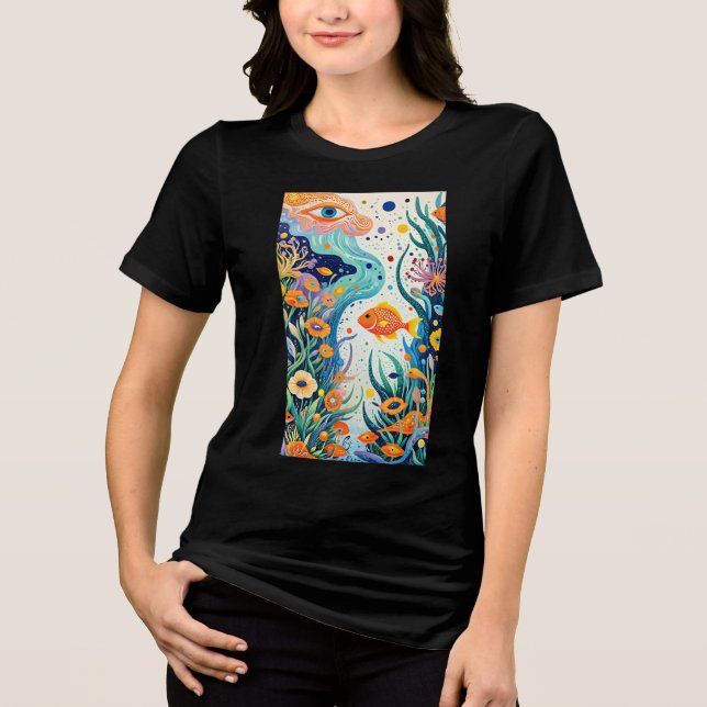Camiseta Triblenda 3D，Children's graffiti (Anverso)