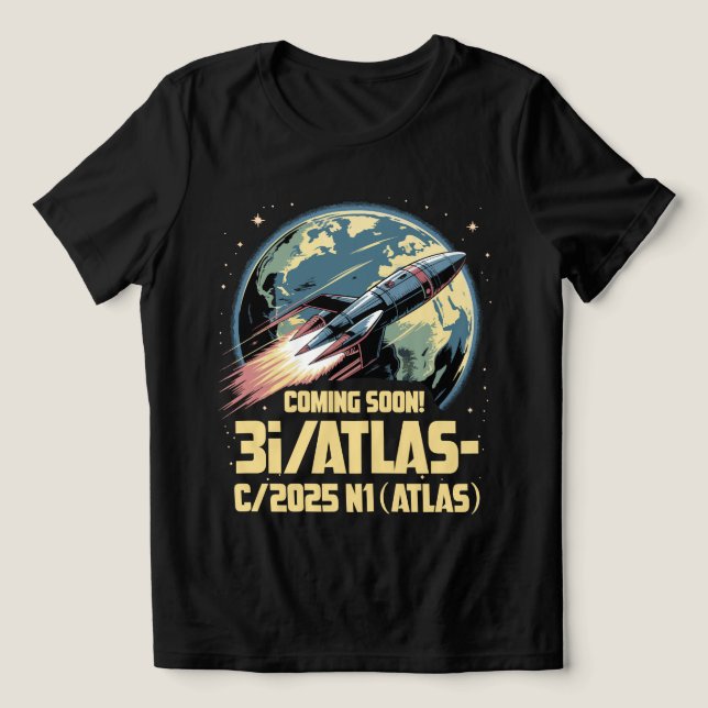 Camiseta Triblenda 3I/Atlas C/2025 N1 Alien Comet Arrival 2025 Coming (Diseño delantero )