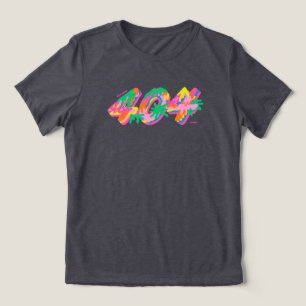 Camiseta Triblenda 404 Coded Drip Tipografía PNG G Derretido Colori