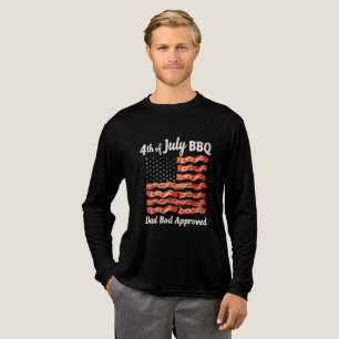 Camiseta Triblenda 4 de julio Bandera del BBQ Papá EEUU