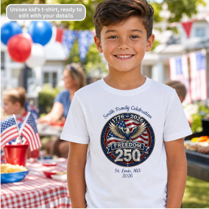 Camiseta Triblenda 4 de julio Familia Aniversario Patriótico de Liber