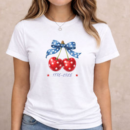 Camiseta Triblenda 4th of July Patriotic Cherry