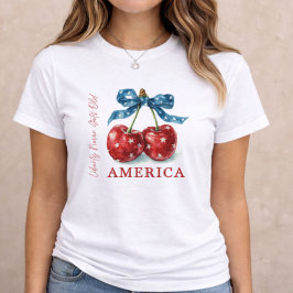 Camiseta Triblenda 4th of July Patriotic Cherry