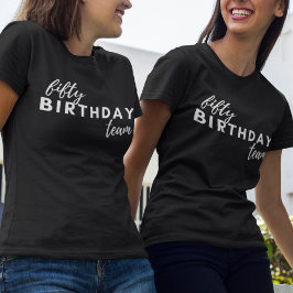 Camiseta Triblenda 50 Cumpleaños Equipo Tipografía Personalizado mode