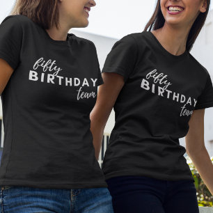 Camiseta Triblenda 50 Cumpleaños Equipo Tipografía Personalizado mode
