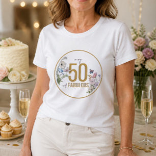 Camiseta Triblenda 50 y Fabulous Wildflower