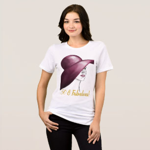 Camiseta Triblenda 50 y maravillosa elegante mujer invitada de honor