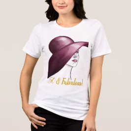 Camiseta Triblenda 50 y maravillosa elegante mujer invitada de honor