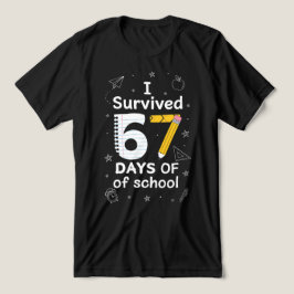 Camiseta Triblenda 67 Days of School Funny Meme Teacher student