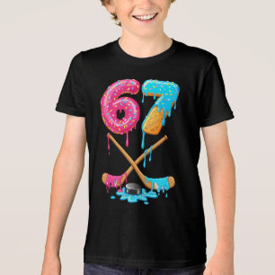 Camiseta Triblenda 67 hockey Goteo Número Divertido Seis Siete 6 7 Me