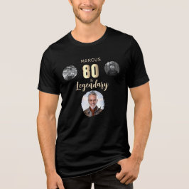 Camiseta Triblenda 80 y 3 fotos legendarias Oro 80 cumpleaños