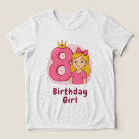 8.º Chica de cumpleaños con corona y cebo