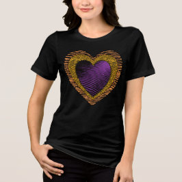 Camiseta Triblenda 90s Rockabilly Punk Heart Tattoo Style Pattern