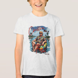 Camiseta Triblenda A Chillin Le Gusta Un Divertido Trump Para Preside