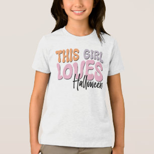 Camiseta Triblenda A este Chica le encanta Halloween