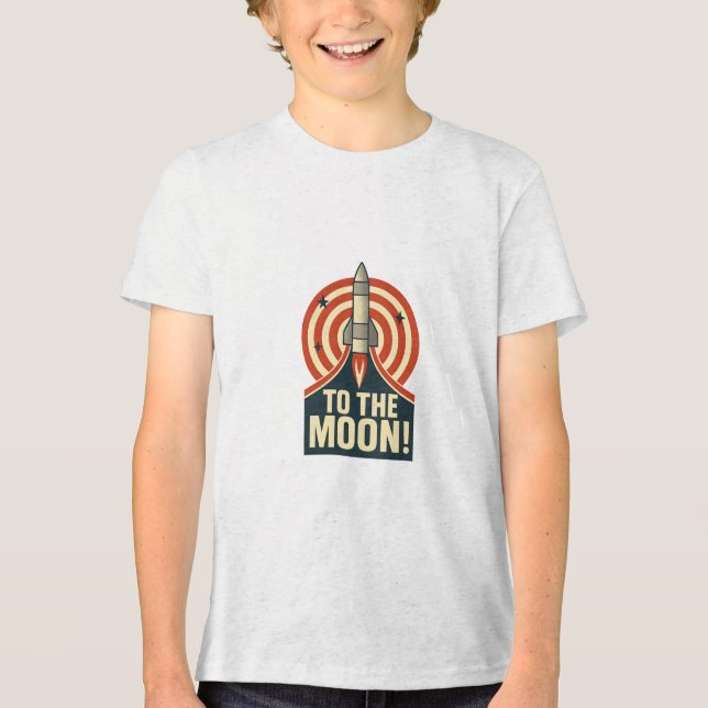 Camiseta Triblenda ¡A la luna! (Anverso)