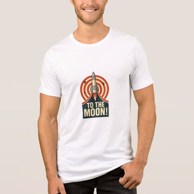 Camiseta Triblenda ¡A la luna! (Anverso)
