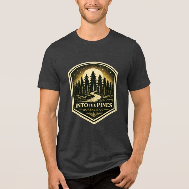 CAMISETA TRIBLENDA A LOS PINOS (Anverso)